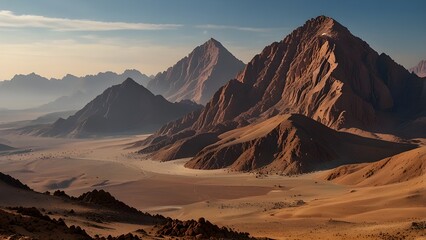 Naklejka premium Mount Sinai, Mount Moses in Egypt. Generative AI