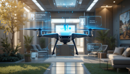 interior of modern building