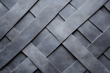 Gray Concrete Panels: Abstract Geometric Design
