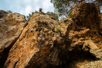 Limestone cliffs at Cap d'Antibes.