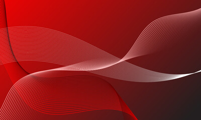 green business smooth lines wave curves on soft gradient abstract background