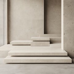 Clean and modern matte beige texture featuring minimalistic shadows and refined lines