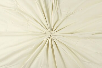 Smooth champagne satin fabric in a muted tone, gracefully folding with a soft, luminous finish