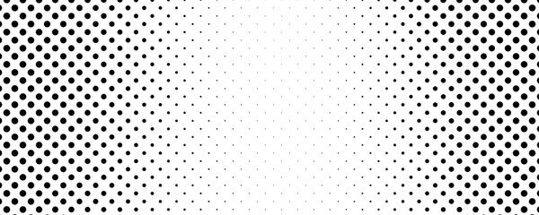 Monochrome halftone background with dots