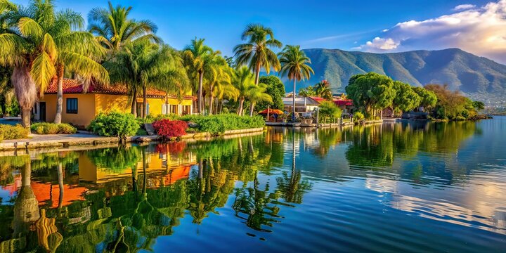 Lake Chapala Ajijic Jalisco Mexico Macro Photography AI Art