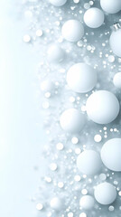 Fototapeta premium Abstract Background with White Spheres