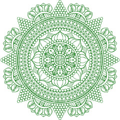 Beautiful flower art and mandala vector design
