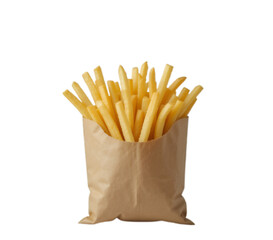 French Fries Pack PNG Image with transparent background for Food Packaging and Branding Design