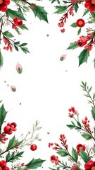 christmas holly border