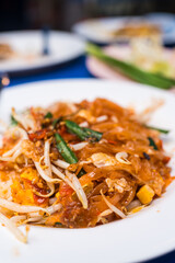 Pad Thai is delicious Thai food. Most popular fried noodle yummy Thai Street Food. Thailand favorites food