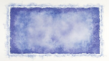 Abstract Watercolor Painting With A White Frame