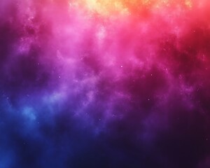 Obraz premium Vibrant nebula, cosmic clouds, pink, purple, blue, red hues.