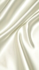 Ivory silk fabric with soft, flowing lines, highlighting delicate drapery and smooth, fluid curves in a refined, luxurious tone