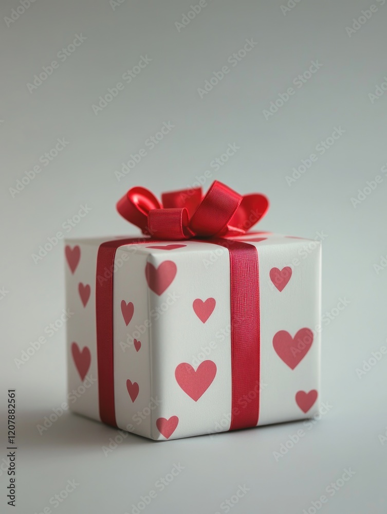 Wall mural Valentine Gift Box