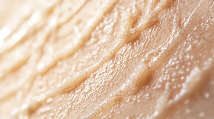 Obraz premium Female skin close-up showing gentle exfoliation on a fresh, smooth surface