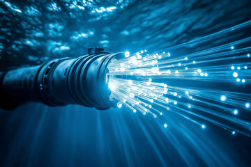 High tech submarine fiber optic cable