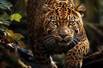Obraz premium jaguar portrait,. Generative AI