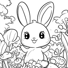 Kawaii Coloring Book Adorable Animal Illustrations for Kids