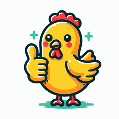 funny chicken cartoon