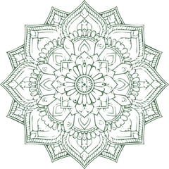 Beautiful flower art and mandala vector design