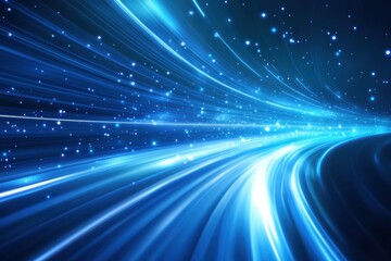 Abstract Blue Design with Flowing Shapes, Gradient Textures, and Futuristic Artistic Patterns for Modern Visual Appeal