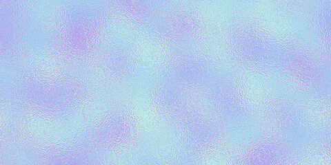 Grainy Metallic Foil Texture Background in Pastel Blue and Purple Gradient. Glossy and Vibrant Surface Ideal for Creative Wallpapers, banner, poster, header and Decorative Project.