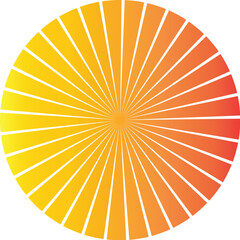 Fototapeta premium Abstract Bright yellow sun rays background
