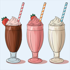 Milkshake lvector