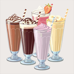 Milkshake lvector