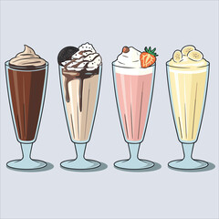 Milkshake lvector