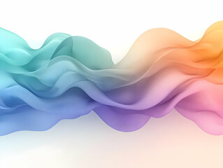 Abstract Pastel Wave Background Illustration