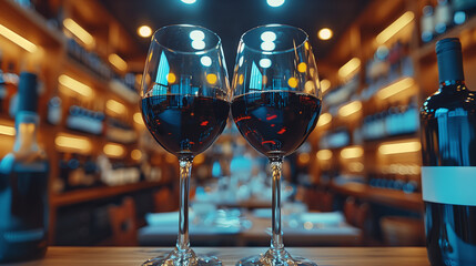 Red Wine Bar Photography: Urban Wine Tasting | Luxury Restaurant Ambiance