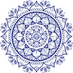 Beautiful flower art and mandala vector design