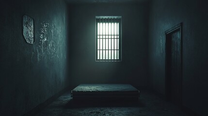 Solitary Confinement: A Dark and Gloomy Prison Cell