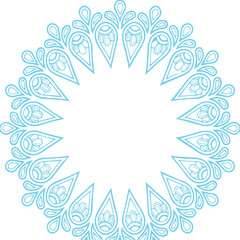 Beautiful flower art and mandala vector design