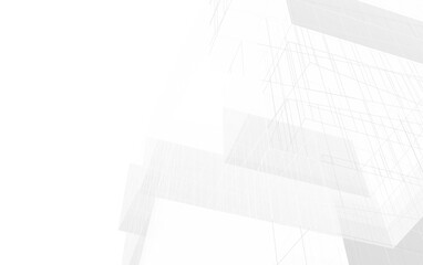 abstract architecture design 3d illustration