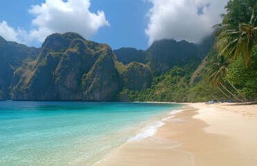 tropical paradise island