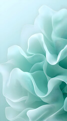 Obraz premium Abstract Mint Green Wave Illustration