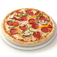 pizza isolated on white