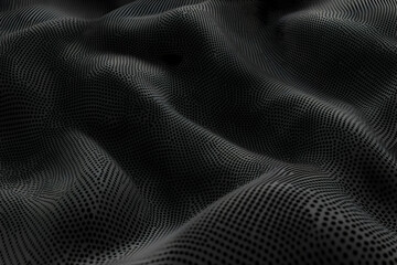 Naklejka premium Dark Abstract 3D Wave Background