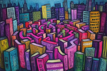 Obraz premium The Endless Maze, Schizophrenia