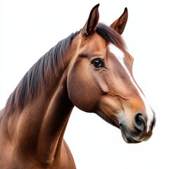 Obraz premium Horse head isolated on white background