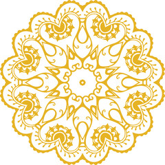 Beautiful flower art and mandala vector design