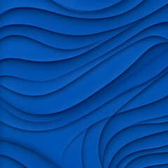 Abstract Blue Wave Background Illustration