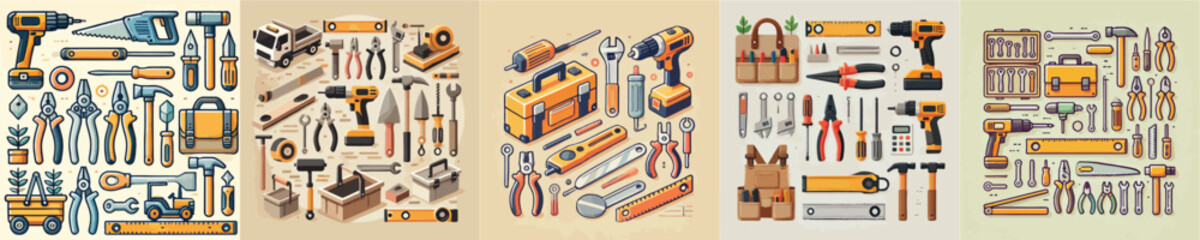 collection of craftsman construction tools