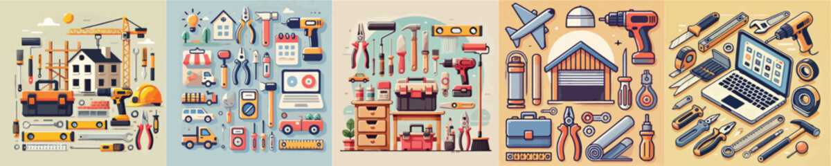 collection of craftsman construction tools