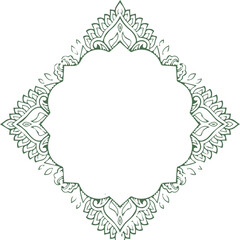 Beautiful flower art and mandala vector design