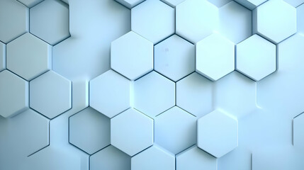 Naklejka premium Abstract 3D Hexagon Background