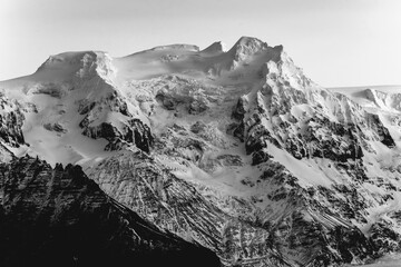 black and white winter Iceland artwork photograph 