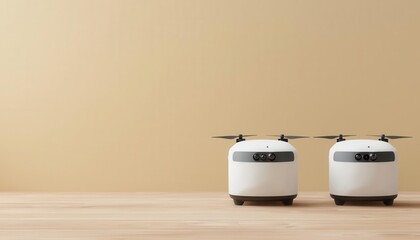 food delivery drones automation. Drone payload loading robots, automating the process of placing food orders into drone compartments